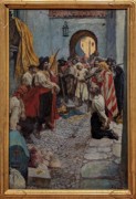2023-05-11 i482 Extorting Tribute from the Citizens (oil on canvas, 1905), Howard Pyle; Delaware Museum of Art.jpg