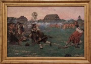 2023-05-11 i516 The Fight on Lexington Common, April 19, 1775 (oil 1898), Howard Pyle; Delaware Museum of Art.jpg
