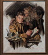 2023-05-11 i543 The Letter Home (oil, 1918), Frank Xavier Leyendecker; Delaware Museum of Art.jpg