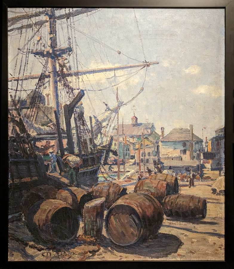 2023-05-11 i545 Outfitting the C W Morgan (oil, 1916); Clifford Warren Ashley; Delaware Museum of Art.jpg