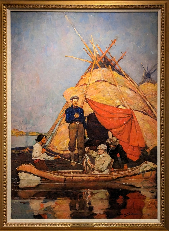 2023-05-11 i548 Return to Camp (oil, 1912), Frank Earle Schoonover; Delaware Museum of Art.jpg