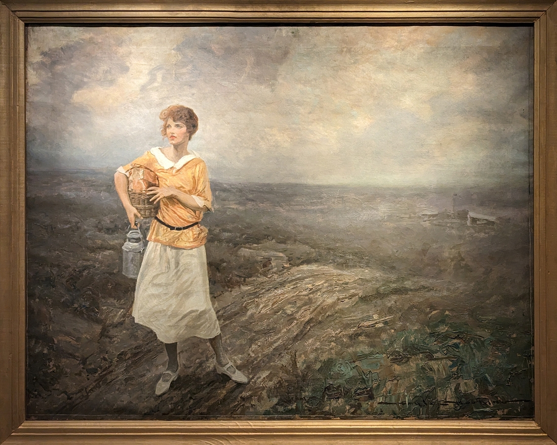 2023-05-11 i550 It's beautiful here tonight, she thought (oil, 1923) Gayle Porter Hoskins; Delaware Museum of Art.jpg