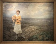 2023-05-11 i550 It's beautiful here tonight, she thought (oil, 1923) Gayle Porter Hoskins; Delaware Museum of Art.jpg