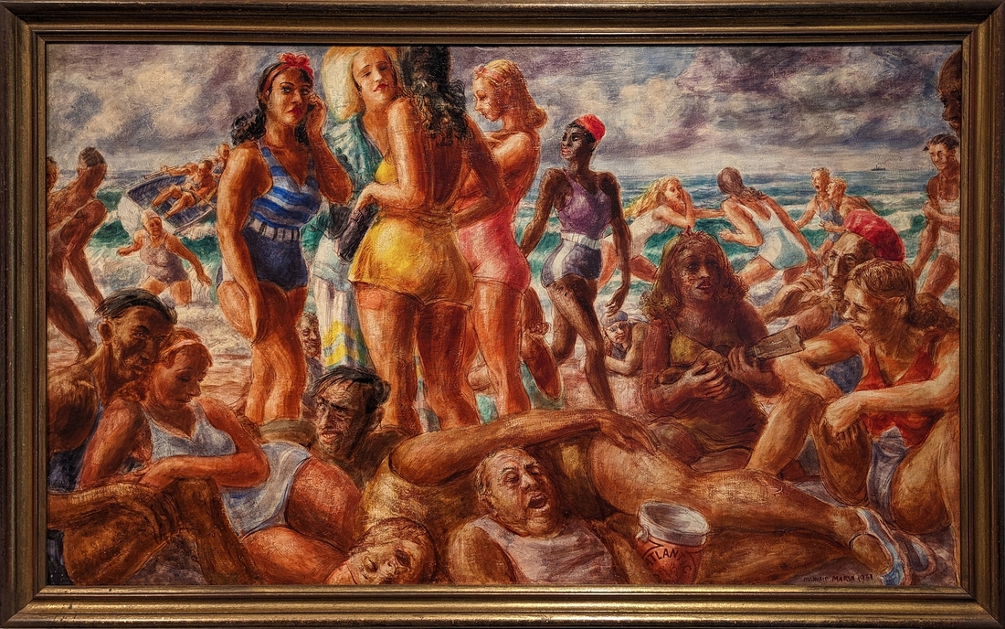 2023-05-11 r315 Atlantic Beach (egg tempera on canvas on plywood, 1931), Reginald Marsh; Delaware Museum of Art.jpg