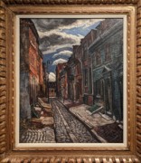 2023-05-11 r329 Elfreth's Alley (oil on canvas, 1948), Edward Loper Sr; Delaware Museum of Art.jpg