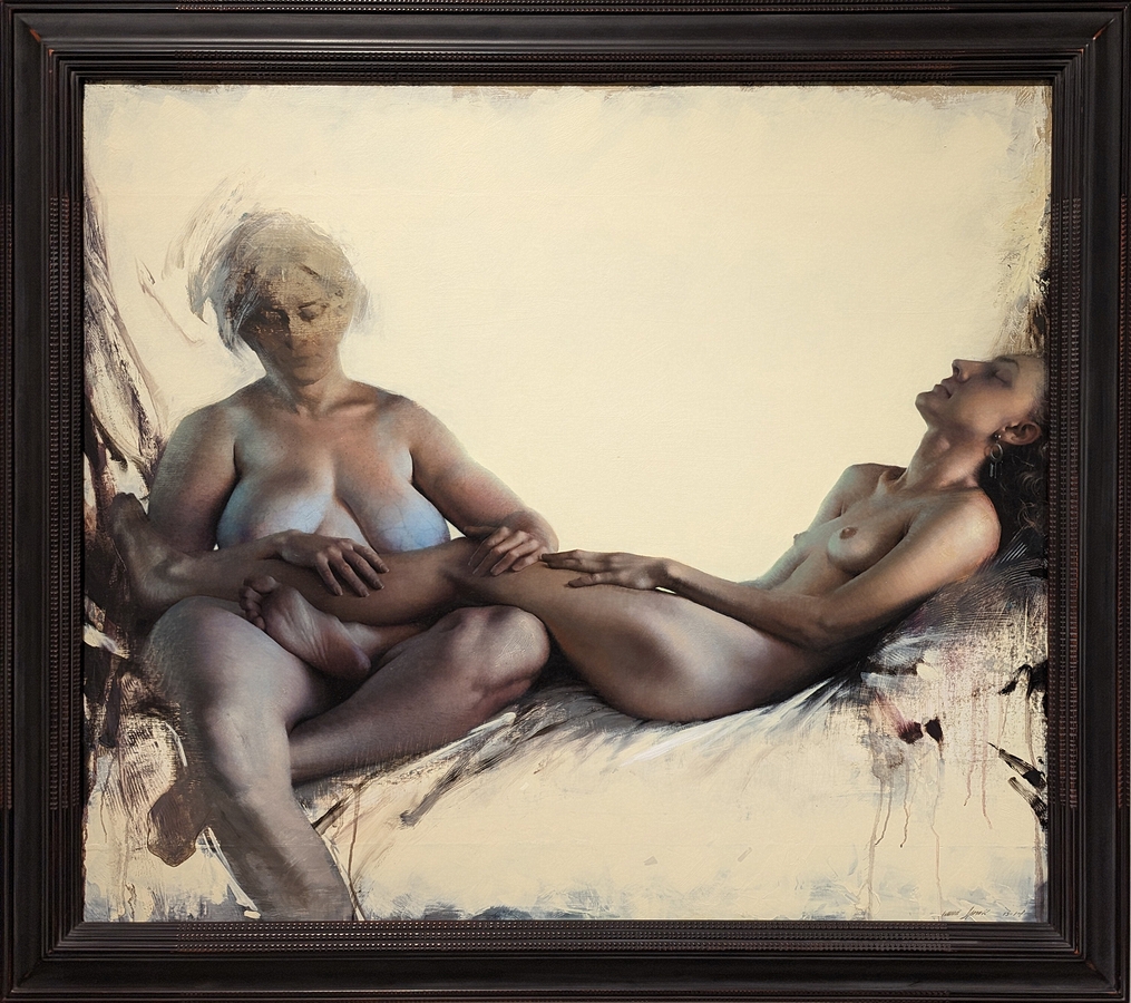 2023-05-11 r361 Two Nudes (oil on panel, 2014), Daniel Sprick; Delaware Museum of Art.jpg
