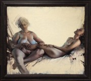 2023-05-11 r361 Two Nudes (oil on panel, 2014), Daniel Sprick; Delaware Museum of Art.jpg