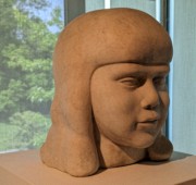 2023-05-11 s343 Head of Dahlov (white marble, ~1920-23); William Zorach; Delaware Museum of Art.jpg