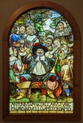 2023-05-11 s451 Anthony Van Corlaer, The Trumpeter of New Amsterdam (stained glass, 1893-94), Howard Pyle; Delaware Museum of Art.jpg