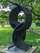 2023-05-11 s612 One Way (recycled tires and stainless steel, 2008), Chakaia Booker; Delaware Museum of Art.jpg